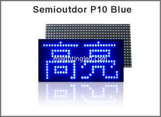 CHINA 320*160mm 32*16pixels Semioutdoor blaues P10 LED Modul hoher Helligkeit, einzelne Farbe-LED-Anzeige Blätternmitteilung fournisseur