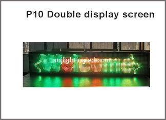 CHINA Anzeige des Moduls des Doppelt-P10 der Farbe1r1g LED programmierbare im Freien rotes grünes Gelb zeigt Zeichen des Blättern-Mitteilungs-Text-LED fournisseur