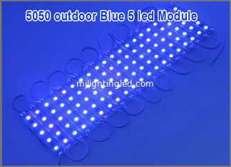CHINA 5050 LED-Module imprägniern IP67 geführte Hintergrundbeleuchtung der Modul-DC12V SMD 5 LED für Kanal-Buchstabe-Blaufarbe fournisseur