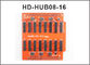 Karte HUB08 führte den Hafen des Prüferumwandlungskarten-Adapters 16*hub08, der für farbenreiche geführte Steuerkarte HD eingeschlossen war fournisseur