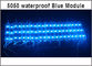 5050 SMD Led-Lichtmodul für Schriftzeichen DC12V 3led 5050 wasserdichte Werbelampe Hintergrundbeleuchtung Bule Farbe fournisseur