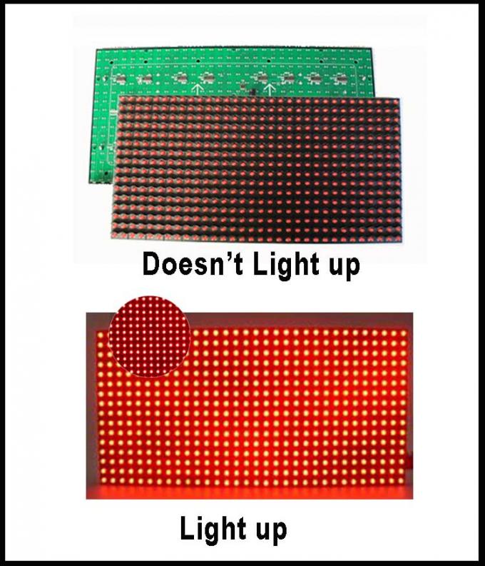 Platte P10 Semioutdoor LED BAD ROTES LED Modul der Pixel 32*16 P10 LED Module 320*160mm