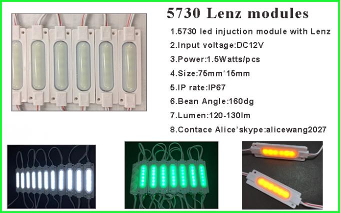 5050 des Modullichtes 12V 3SMD RGB LED Rücklichtmodule für Gebäudedekoration der LED-Kanalbuchstaben im Freien