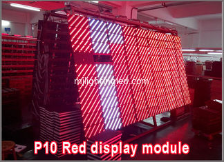 CHINA Rotes semioutdoor P10 wasserdichtes LED-Anzeigenmodul, Modul 320mm*160mm rote Farbe LED, Werbung P10 LED fournisseur