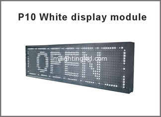 CHINA P10 geführtes des Mitteilungszeichen-Brettes 32*16 der Anzeige weißes Pixel mit geführtem Schirmmodul semioutdoor führte das offene Werbungsbrett fournisseur