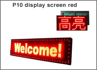 CHINA Führten ROTE LED programmierbare Rollwerte Radioapparates und usb semioutdoor Zeichen P10 geführtes Zeichen des Bildschirms Mitteilung fournisseur
