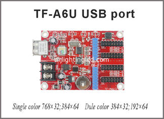 China TF-A6U USB führte Anzeigeneinzelne u. Doppelpixelunterstützung des Prüfers p10 der farbsteuerkarte 768*32,384*64 für geführtes Brett fournisseur