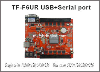China Unterstützung der TF-F6UR USB+serial Hafen LED Steuerkarte 10240*128pixels einzeln, doppeltes Zeichen-Prüferbrett LED bewegliches fournisseur
