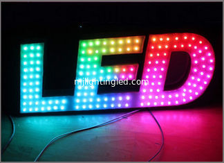 CHINA 50 Stück/String RGB Led Pixel Sign 12mm 5V Pixel String Wasserdichtes Gebäude Dekor LED Kanal Beleuchtung Buchstaben fournisseur