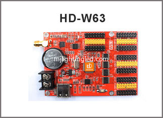 CHINA Huidu Prüfer HD-W63, Steuerkarte drahtlosen WIFI + USB-Fahrer-LED WiFis einzelne Farbeled für LED-Mitteilungs-Zeichen fournisseur