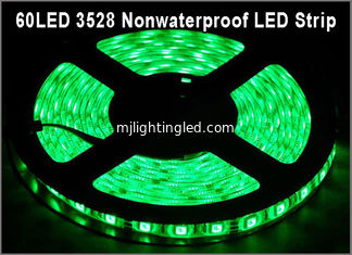China 3528 geführte grüne Farbe 60led/m Nicht-wasserdichtes IP20 DC12V des Bands führte Lampe für Inneneinrichtung fournisseur