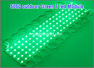 CHINA LED-Modul 5050 DC12V 5LEDs imprägniern helle Hintergrundbeleuchtung im Freien für grüne Farbe der Anschlagtafel fournisseur