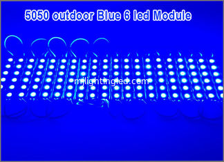 CHINA Modul-wasserdichtes dekoratives Randstreifen-Stangen-Licht-Lampen-Blau DC12V 5050 SMD 6 LED fournisseur