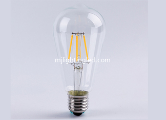 CHINA Des Birnenlichtes 220 ST64 LED Edison Filament Glasdeckel für das Ersetzen von traditionellen Glühbirnen für Innenbeleuchtungen fournisseur