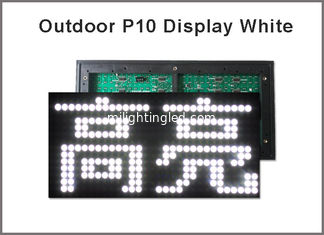 CHINA P10 führte geführtes Zeichenmodul des Moduls p10 für die Werbung von Bildschirmweißfarbe des LED-Schaukastens 5V LED fournisseur