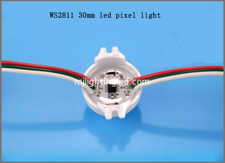 CHINA 12V Ws2811 30mm Pixelstrings 3pcs Smd5050 Punkt-LED-Licht für programmierbare Zeichen fournisseur
