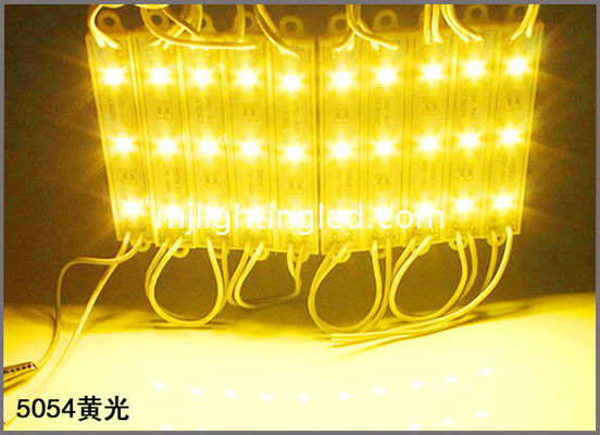 CHINA 12V Gelb-LED-Werbelichtmodul SMD 5054 3-Chips-LED-Modul für Kanalbriefe Anbieter