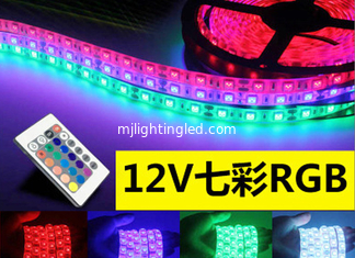 CHINA 60led 5050 RGB führte Ketten-Band-Fernprüfer, den 12V/24V veränderbares KTV-Dekorations-Band-Licht färben fournisseur
