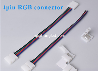 CHINA RGB führte Stifte des Streifen-Licht-4, Band-Verbindungsstück-Stecker-, denteiler RGB LED Buchsen-Draht der Nadel-4pin verkabeln fournisseur