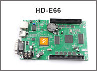 HD-E66 Anzeigenmodul des Prüfers HD-E53 P10 programmierbar LAN + USB + RS232 Steuerkarte für geführten Bildschirm
