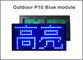 Blaue Pixel 32*16 des Farbe-P10 LED-Anzeigenmoduls 320*160mm imprägniern im Freien hohe Helligkeit für Lauftextmitteilung fournisseur