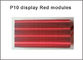 Rotes führte semioutdoor P10 LED-Anzeigen-Modul-rotes Anschlagbrett-Marken-Zeichen-hohe Helligkeit p10 Gremium für Werbeschild fournisseur