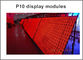 der Halb-im Freien bewegliche Zeichenwand P10 Blätternmitteilung der rote Farbe LED, die programmierbares Anzeigefeldgeschäftszeichen annonciert fournisseur