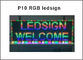 P10 rgb geführtes bewegliches Zeichen führte im Freien 32x16Pixel Anzeigenmodul rgb-Tür des Mitteilungszeichens p10 geführte geführte Schirmanschlagtafel Zeichen fournisseur