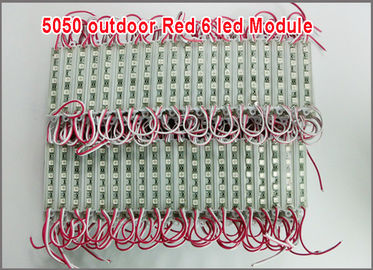 5050 6 LED-Module Rot 12V LED-Licht Wasserdicht IP65 für Werbedesign fournisseur