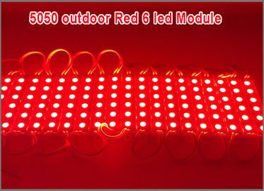 5050 6 LED-Module Rot 12V LED-Licht Wasserdicht IP65 für Werbedesign fournisseur