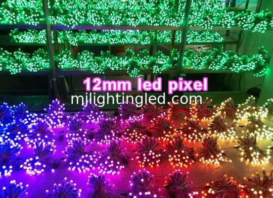 Vollfarbige 12mm UCS1903 digital adressierbare LED-Pixel-Lichterkette 50 Stück/String für Weihnachtsdekoration Anbieter