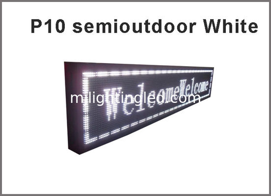 Farbe-LED-Anzeigen-Modulmitteilungsbildschirm DIY LED-Anzeigen-P10 weißer Halb-im Freien Anbieter