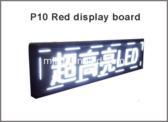 Farbe-LED-Anzeigen-Modulmitteilungsbildschirm DIY LED-Anzeigen-P10 weißer Halb-im Freien Anbieter