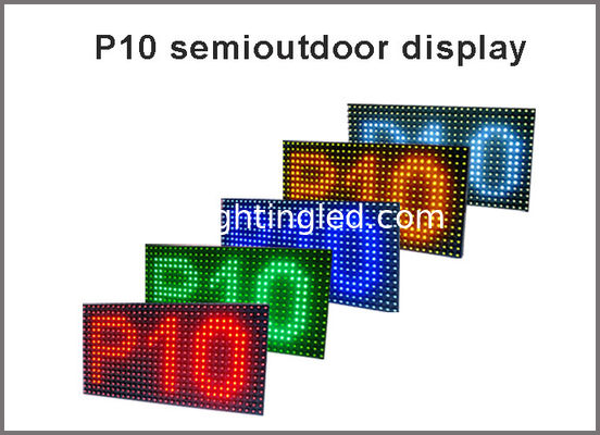Farbe-LED-Anzeigen-Modulmitteilungsbildschirm DIY LED-Anzeigen-P10 weißer Halb-im Freien Anbieter