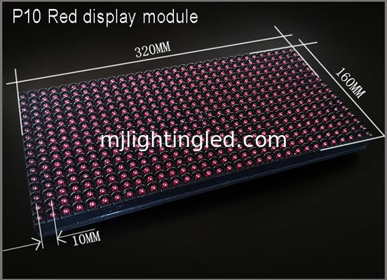 320*160mm Outdoor P10 Rot-LED-Modul für Werbebotschaftsanzeige Anbieter