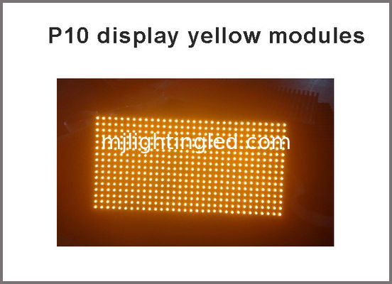 P10 Outdoor Led Module Gelb Wasserdichtes Led Board, 320MM*160MM 32*16 Punkte Einkaufszentrum Außenschilder Anbieter