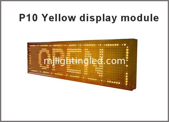 P10 Outdoor Led Module Gelb Wasserdichtes Led Board, 320MM*160MM 32*16 Punkte Einkaufszentrum Außenschilder Anbieter