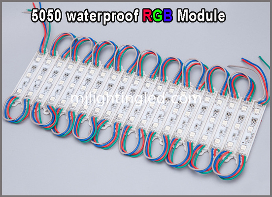 5050 12V RGB LED-Licht Wasserdichte Farbwechselmodule für Werbeanzeigen fournisseur