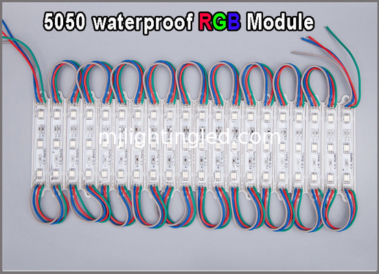 5050 12V RGB LED-Licht Wasserdichte Farbwechselmodule für Werbeanzeigen fournisseur