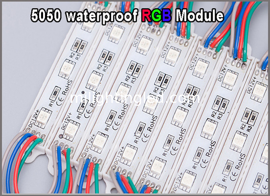 5050 12V RGB LED-Licht Wasserdichte Farbwechselmodule für Werbeanzeigen fournisseur