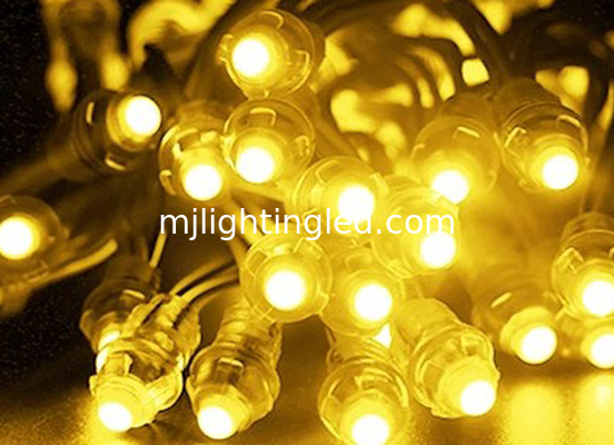 DC5V 50 Stück/Lot 12mm Gelb LED Pixel Modul IP68 Wasserdichte Punktlichter Digitale Hintergrundbeleuchtung LED fournisseur