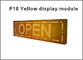 P10 Billboard Display Modul 320*160mm 5V LED Module Licht Außen Gelb Modul fournisseur
