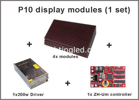 Semioutdoor RED P10 LED-Display Module 320*160mm 32*16 Pixel öffentliche Informationsanzeige Anbieter