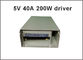 200 Watt Leistungstransferer 5V 40A Adapter 220V bis 5V für Ledbeleuchtung fournisseur