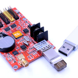 HD-W40 HD-W62 USB+Wifi P10 LED-Modulsteuerungskarte, Single&amp;Dual Color Led-Steuerungssystem fournisseur