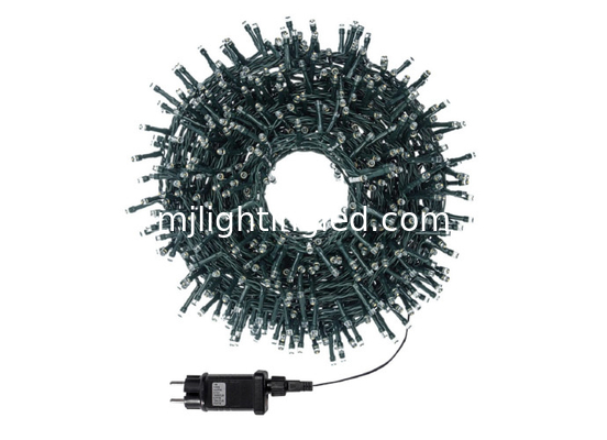 LED-Weihnachtslichter 1000 Weiß / Warm Weiß Schwarz Draht 50 M Innen Außen fournisseur