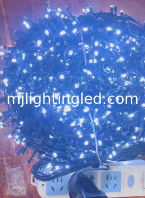 LED-Weihnachtslichter 1000 Weiß / Warm Weiß Schwarz Draht 50 M Innen Außen fournisseur