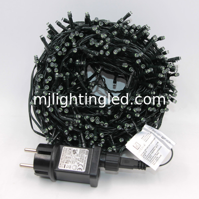 LED-Weihnachtslichter 1000 Weiß / Warm Weiß Schwarz Draht 50 M Innen Außen fournisseur