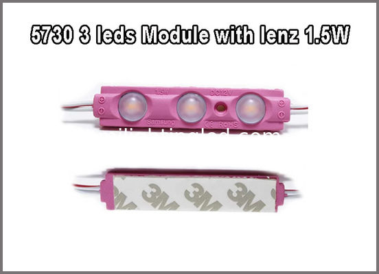 5730 3W LED Modul 12V Rot Grün Blau Gelb Weiß Pink mit 160-Grad-Linse für Leuchtkasten Anbieter