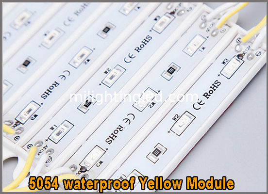 12V Gelb-LED-Werbelichtmodul SMD 5054 3-Chips-LED-Modul für Kanalbriefe Anbieter